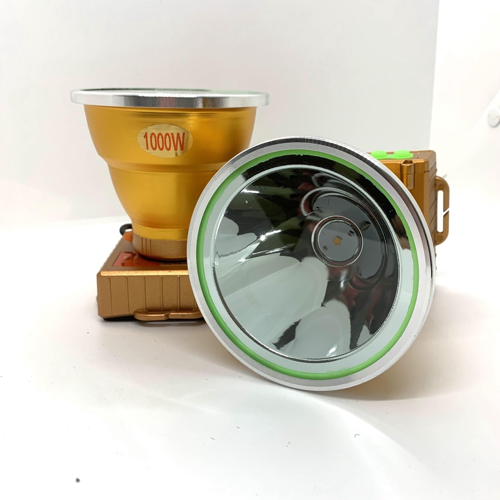 Đèn pin đội đầu siêu sáng, đèn đeo đầu GPX H10 có 2 công tắc phản quang chóa 10cm