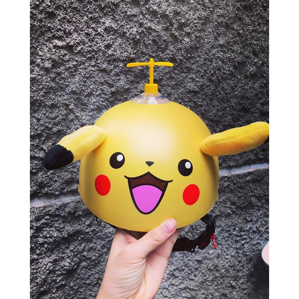 [HÀNG CAO CẤP] Mũ Bảo Hiểm Nửa Đầu Thú ABS - Pikachu - Bảo hành 12 tháng