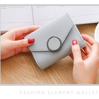 Ví nữ cầm tay mini chốt tròn