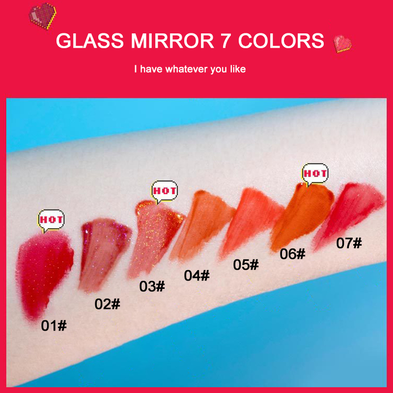 Top Crystal Lip Gloss Jelly Color Moisturizing Lasting Matte Lip Glaze Sexy Mirror Liquid Glitter Waterproof Shiny Lip Tint Fast delivery