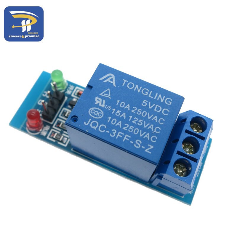 Bảng mạch giao diện mô đun rơ le 1 kênh kích hoạt mức thấp 5V dành cho PIC AVR DSP ARM MCU