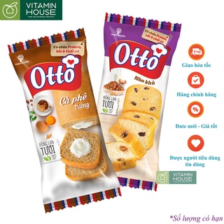 Bánh Bông lan tươi Otto Nho khô Cà phê trứng 38g - Vitamin House