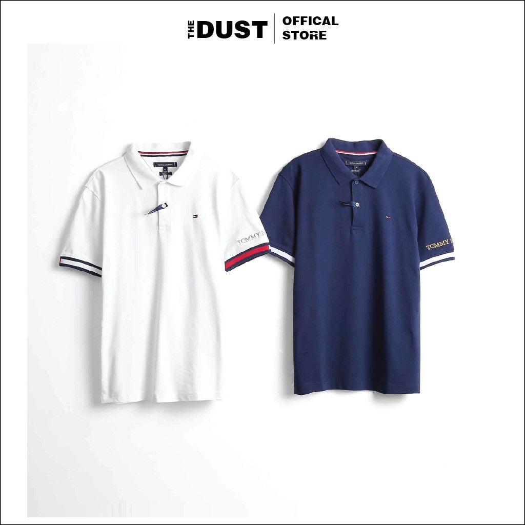 Áo thun polo nam cổ bẻ phối viền TMY trơn basic, Áo phông nam vải cotton cá sấu, form slim fit