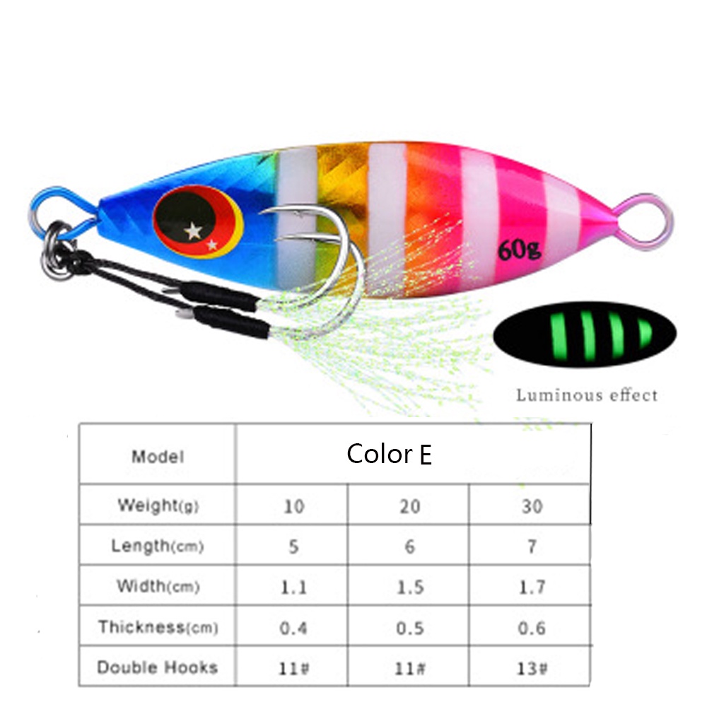 Mồi Giả Câu Cá Bằng Kim Loại Nhiều Màu Sắc 10g 20g 30g