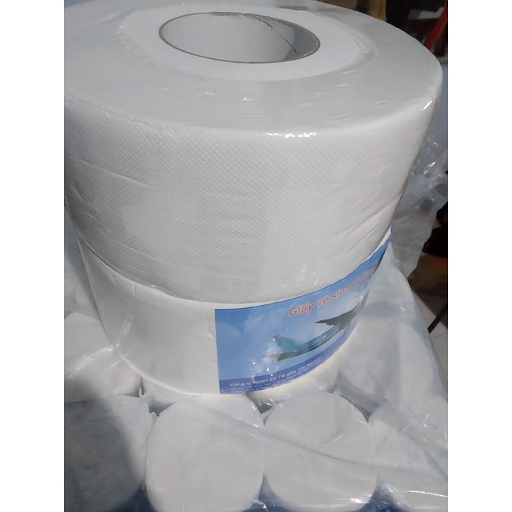 Giấy vệ sinh cuộn lớn 500 gram 2 lớp