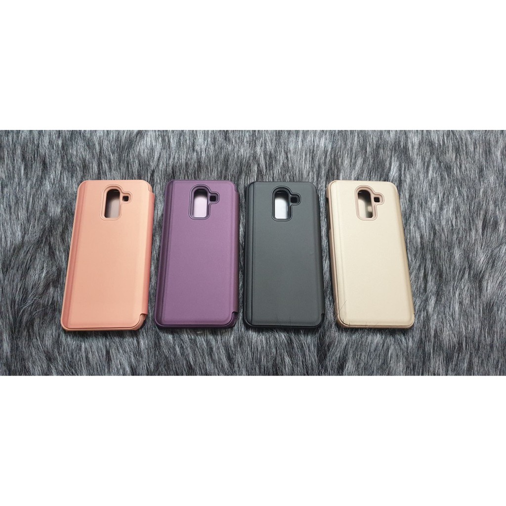 [Mã ELFLASH5 giảm 20K đơn 50K] Samsung J6 2018| Bao Da Tráng Gương Clear View Samsung J6 2018 - PK68 | BigBuy360 - bigbuy360.vn