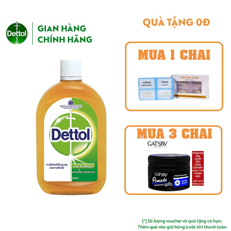 Dung dịch sát khuẩn vệ sinh nhà cửa Dettol 500ml