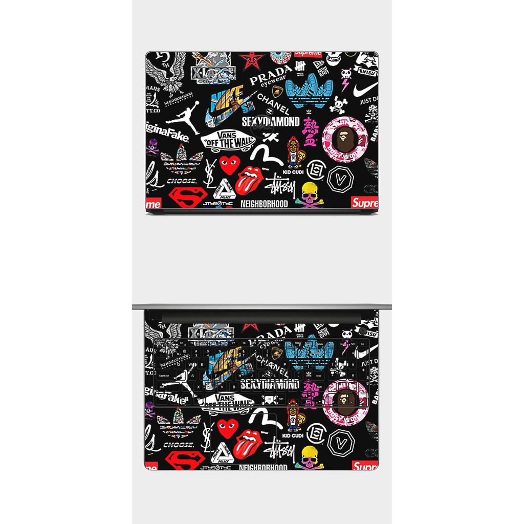 [SKIN BLACK COOL] Skin Laptop màu đen cool ngầu đủ các dòng máy laptop (In theo yêu cầu)