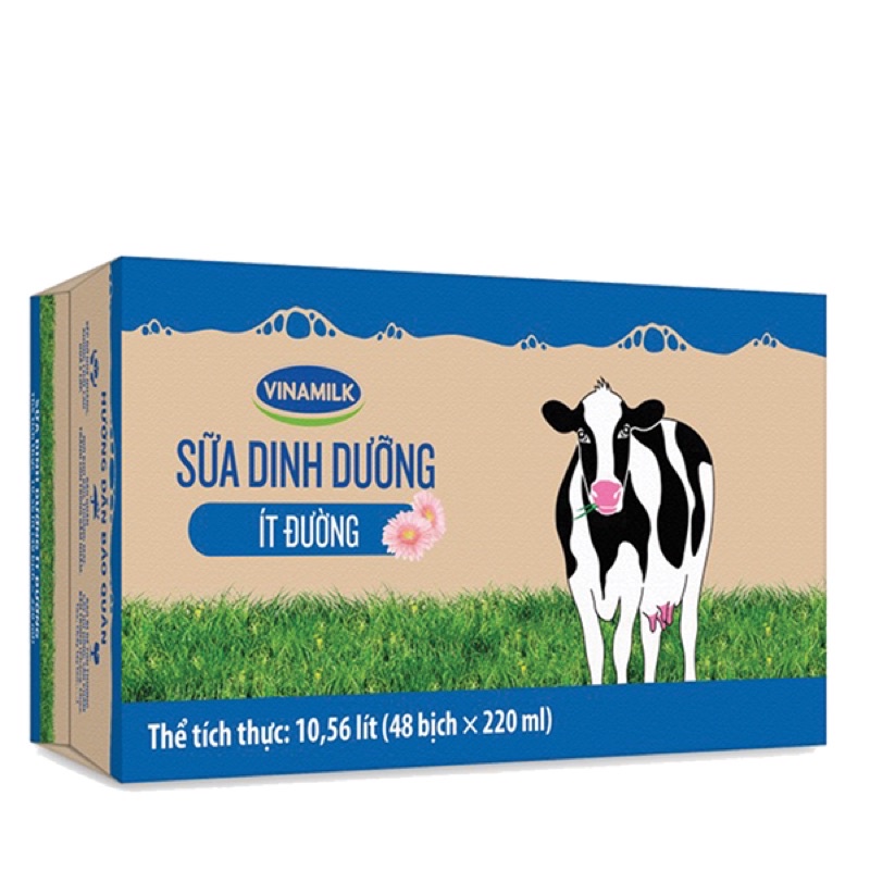 Thùng 48 bịch sữa dinh dưỡng Vinamilk 220ml