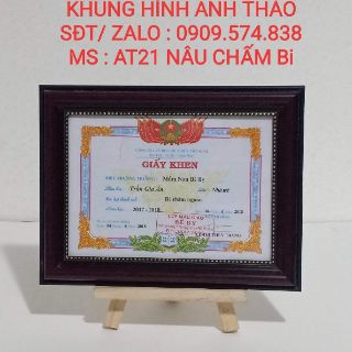 Khung giấy khen A4 mặt kính