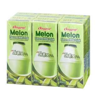 (Lốc 6 hộp) Sữa binggrae vị dưa gang 200ml