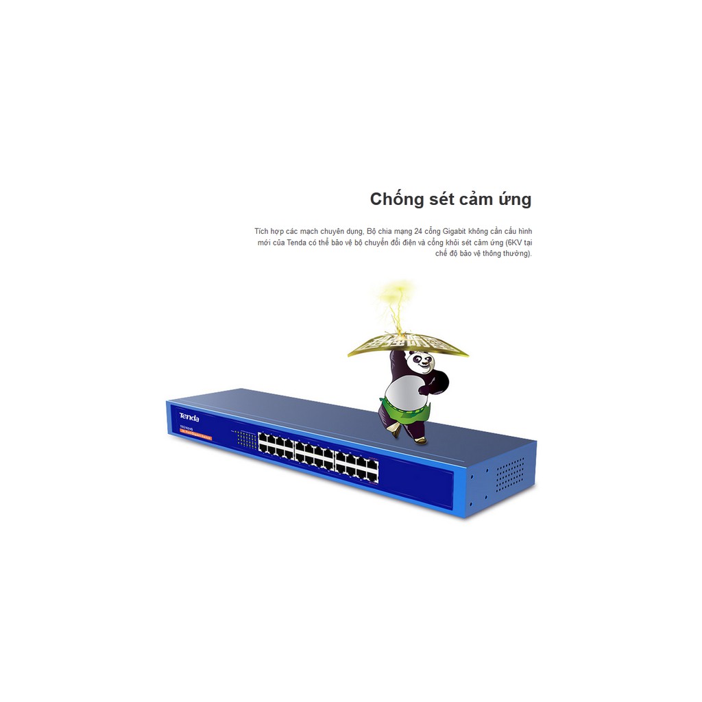 Switch vỏ thép gắn tủ mạng 24 port 10/100/1000 TEG1024D TEG1024G Superpower - Hàng chính hãng