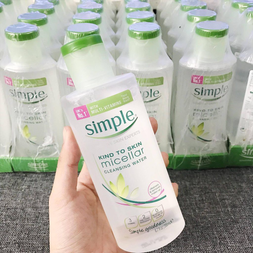 Nước tẩy trang Simple Kind to Skin Micellar Cleansing Water - Dành Cho Da Nhạy Cảm