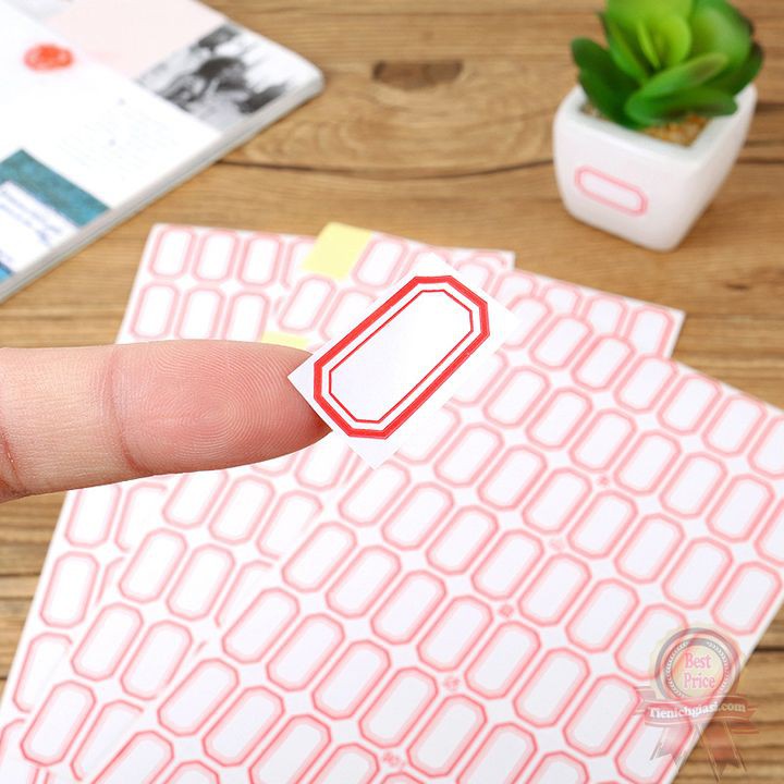 Bộ 64 Tem nhãn decal dán giá tiền sticker ghi chú đánh dấu phân loại sản phẩm dính tường