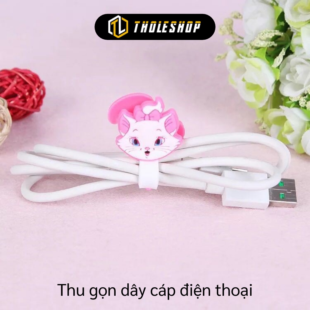 Thu gọn dây điện - Combo 2 Dụng Cụ Thu Gọn Dây Điện silicon dài 6,5cm 2705