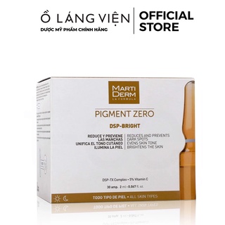 [1 HỘP 30 ỐNG] Ampoule Dưỡng Sáng Đều Màu Da, Giảm Đốm Sắc Tố MARTIDERM Pigment Zero DSP Bright