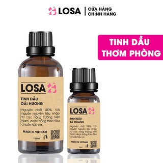Tinh Dầu Thơm Phòng LOSA Vietnam | sản xuất tại Việt Nam và Nhập Khẩu | Thiên Nhiên Nguyên Chất | có kiểm định