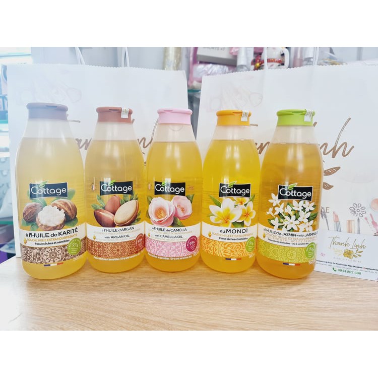 Sữa tắm Cottage thành phần lành tính, hương thơm dễ chịu, giữ ẩm làm mềm da 560ml