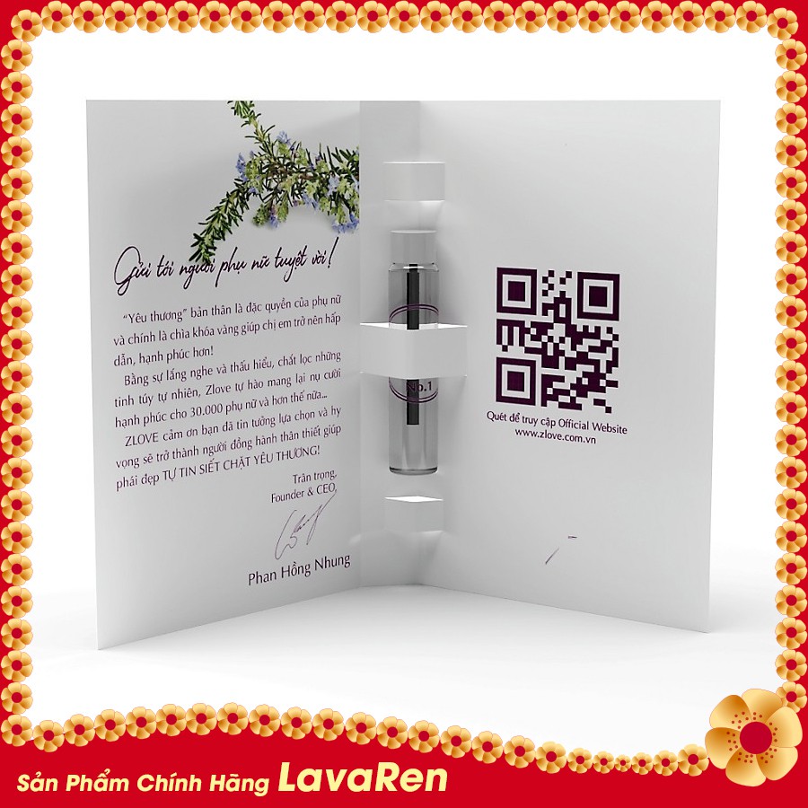 Zlove Secret nước hoa vùng kín giúp lưu hương suốt 24h, mang lại cảm giác khô thoáng, không bí bách - 1ml