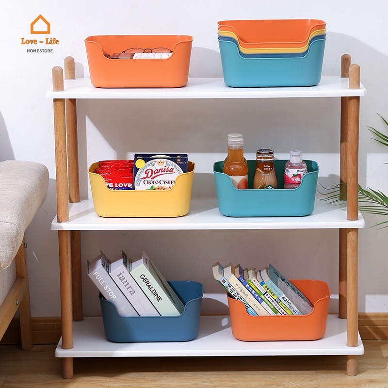 Hộp đựng đồ dùng mỹ phẩm nhiều màu sắc tùy chọn phong cách Bắc Âu tiện lợi dành cho gia đình