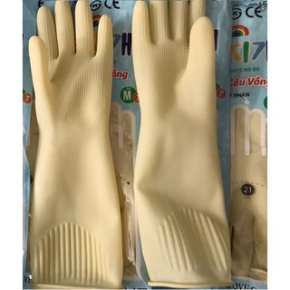 Găng tay cao su rửa bát, găng tay làm bếp siêu dai, siêu bền, không hôi tay, không độc hại
