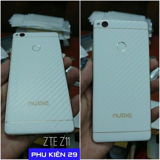 [ZTE Z11] Dán lưng 3D vân Cacbon - Carbon