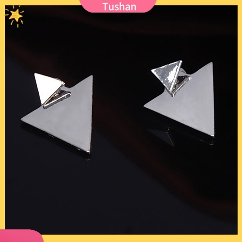 Hoa tai kiểu dáng tam giác thời trang phong cách cho nữ