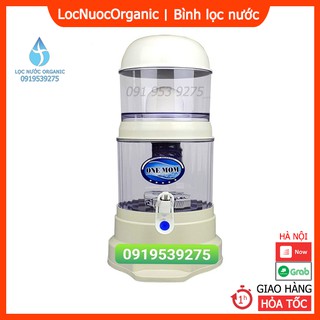 (Nấm sứ loại 1) Bình lọc nước uống trực tiếp Hưng Long 15L Bình lọc nước gia đình HL