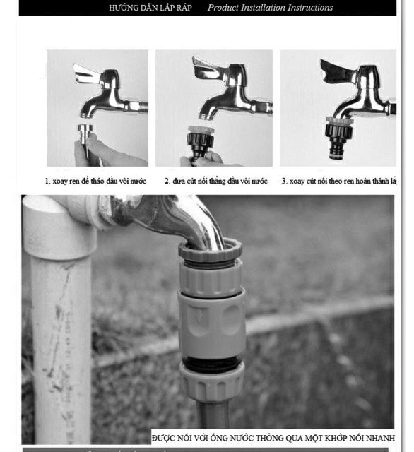 Bộ dây vòi 20 mét siêu bền, tưới cây, rửa xe đa năng