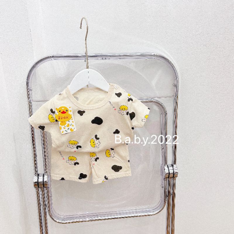 Bộ cotton hình cho bé trai và gái