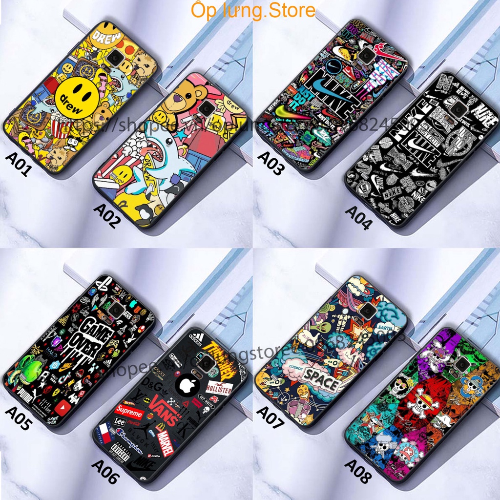 Ốp lưng Samsung Note 3 / 4 / 5 / 6 / 7 in hình thương hiệu thời trang đa sắc cá tính.