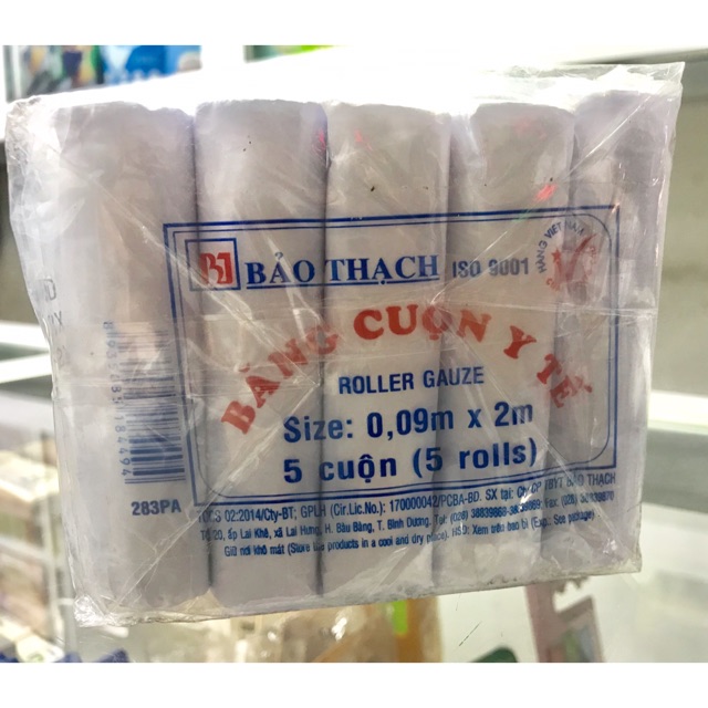 Gạc cuộn y tế 0.09m*2m (5cuộn)