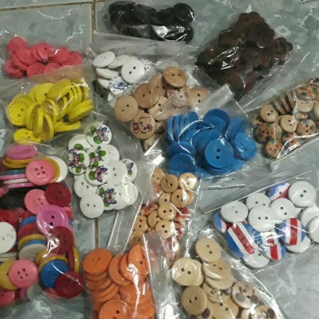 Set cúc gỗ