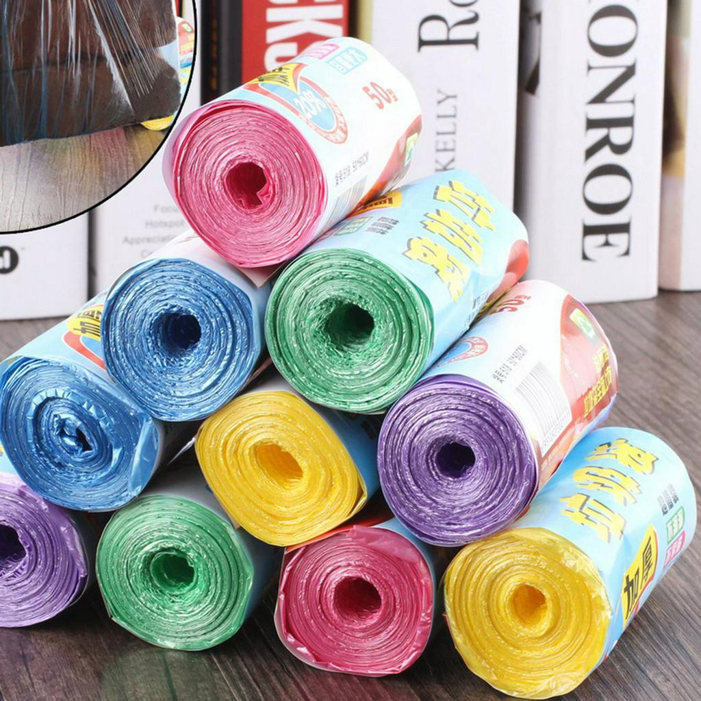 Cuộn túi đựng rác dùng một lần có độ bền cao tiện dụng cho phòng tắm/ nhà bếp