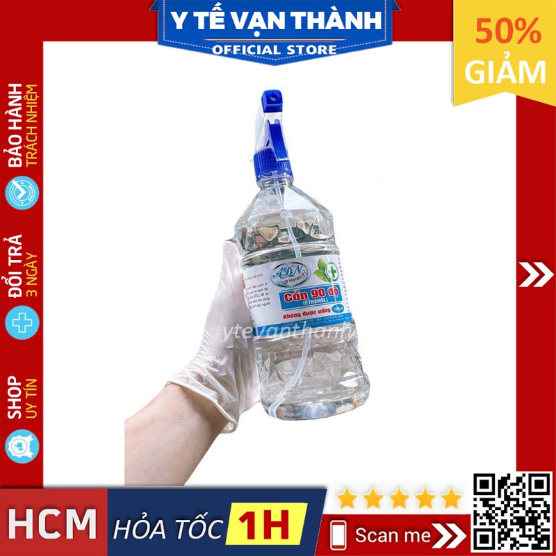 ✅ Cồn Sát Trùng 70 Độ / 90 Độ- ADN (Có Vòi Xịt) -VT0242 | Y Tế Vạn Thành