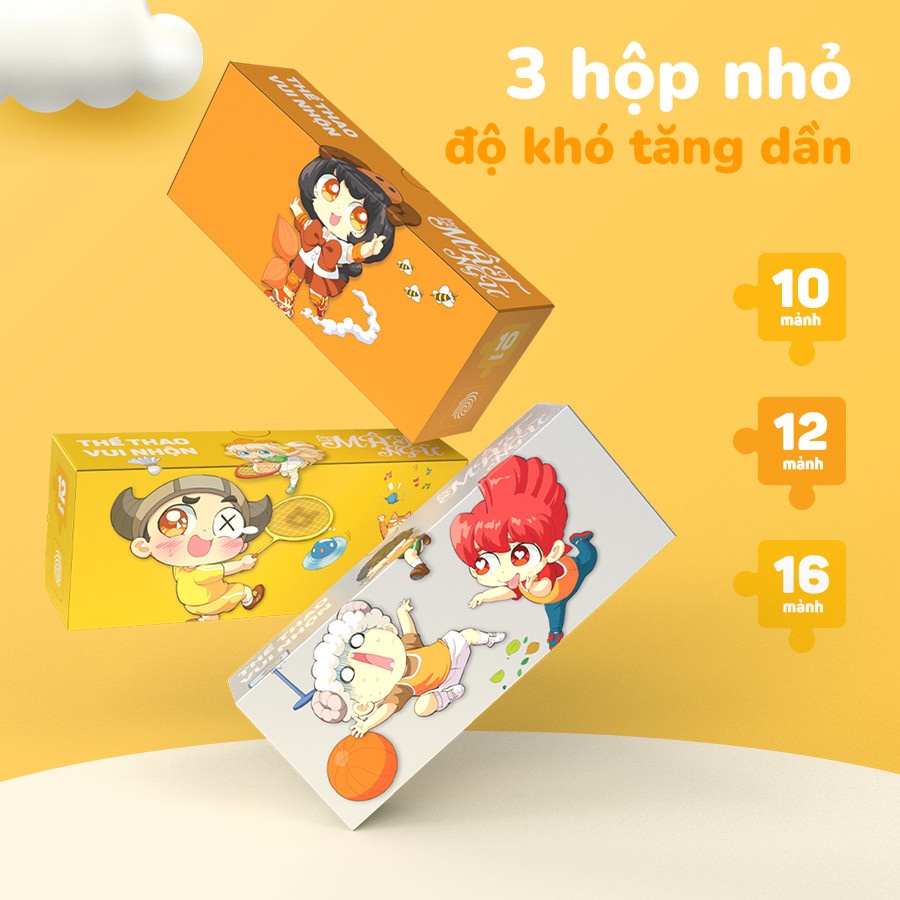 [SIÊU HOT] Puzzle Lớp học Mật Ngữ 3 trong 1 - Puzzle 3 in 1 - Puzzle hot nhất 2022 - Thư Viện Đồ Chơi