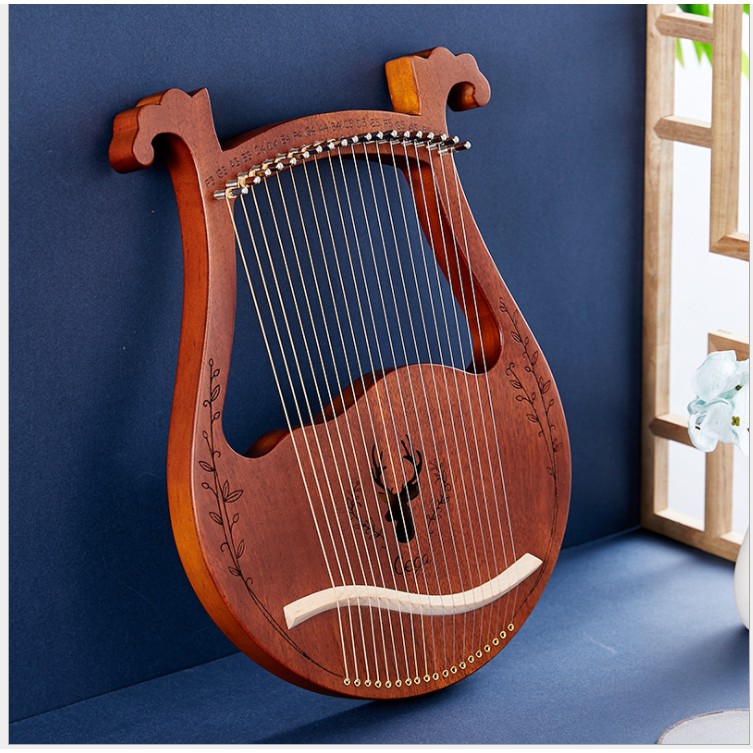 [LYRE 19 DÂY TIÊN CÁ] Đàn hạc 19 dây Tặng Kalimba (Đàn Harp 19 dây) Đàn Lyre Harp CEGA-M19 đánh được tất cả bài hát