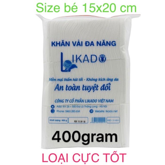 Khăn khô đa năng LIKADO 400g-Siêu đa năng, siêu tiện lợi, siêu tiết kiệm