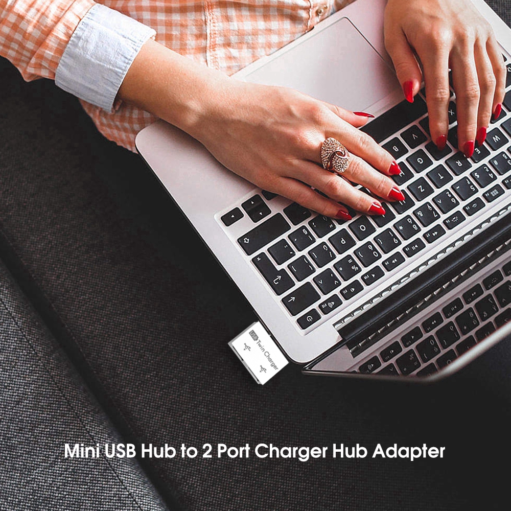 Đầu hub chia 2 cổng USB tiện dụng cho iPhone iPad