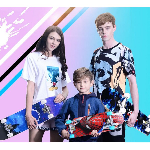 Ván trượt skateboard thể thao chất liệu gỗ phong ép cao cấp 7 lớp mặt nhám