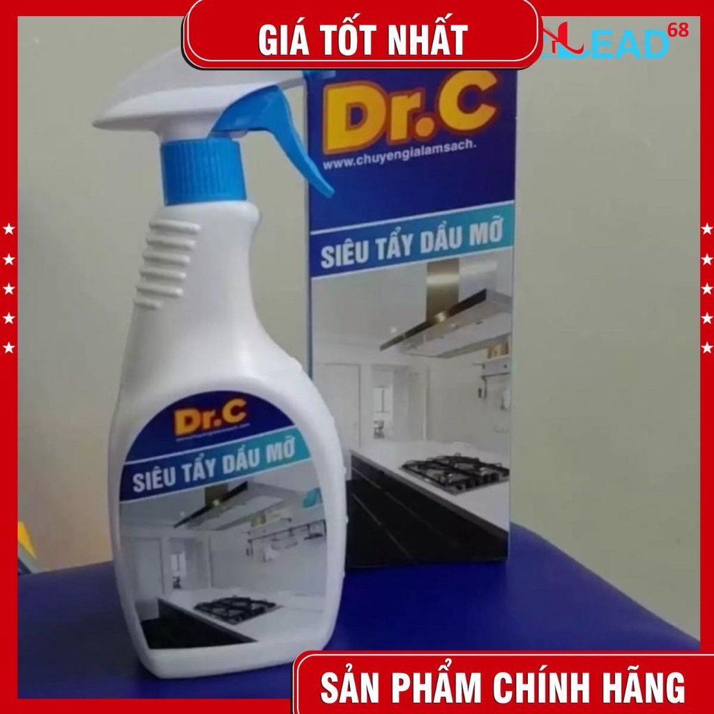 Siêu tẩy dầu mỡ DR.C tẩy các loại dầu mỡ cực sạch , mạnh 500ml