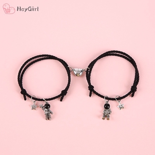 Cặp Vòng Tay Mặt Hình Phi Hành Gia Và Ngôi Sao Nhiều Kiểu Tùy Chọn Có Nam châm hình tình yêu độc đáo Nam Châm Hút Nhau Cho Các Cặp Đôi