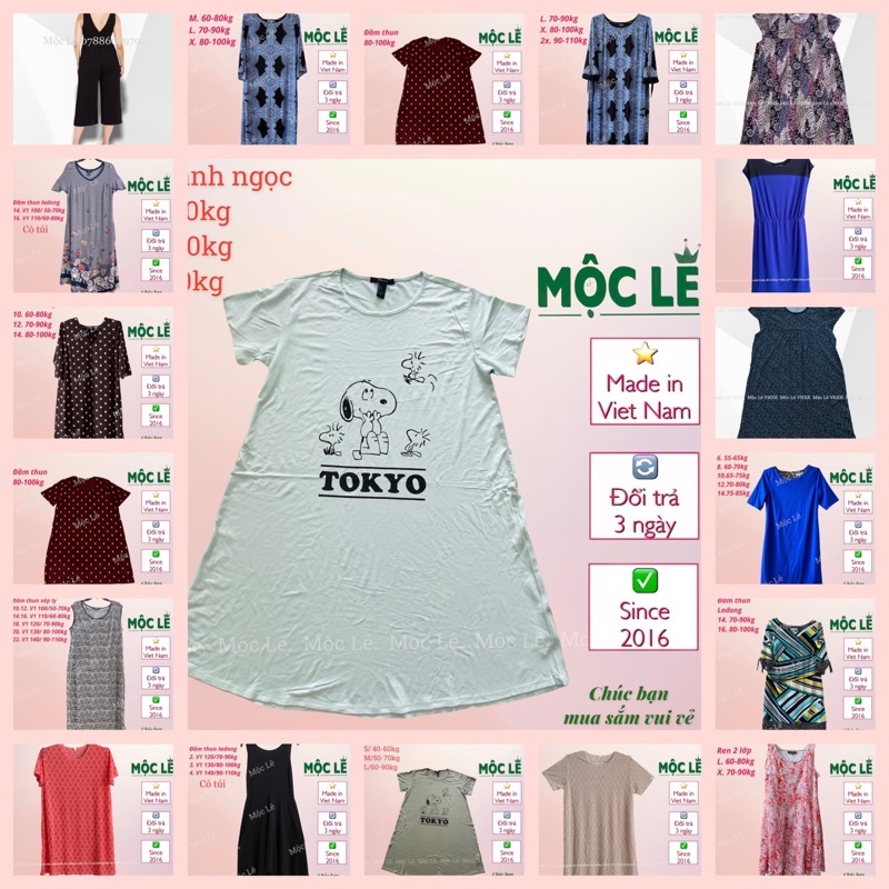 Đầm thun form rộng dài, tay ngắn bigsize vnxk freesize oversize dress