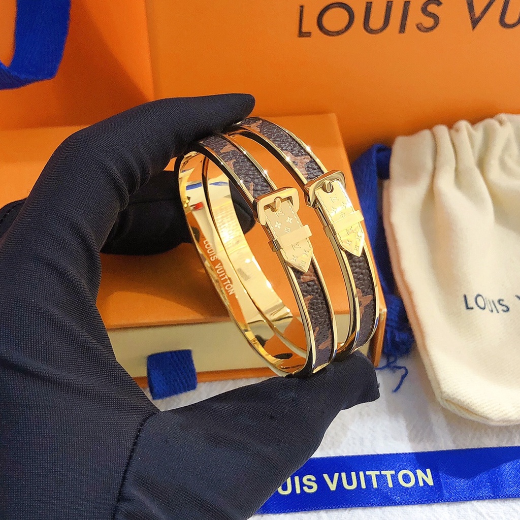 LOUIS VUITTON Vòng Tay LV Cao Cấp Thời Trang Cho Cặp Đôi