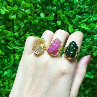 Nhẫn đá tỳ hưu tự nhiên