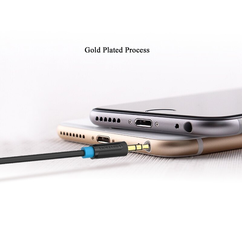 Vention 3.5mm to 6.35mm Adapter Aux Cable for Mixer Amplifier Gold Plated 3.5 Jack to 6.5 Jack 3m 5m 10m Aux Cabo Male to Male