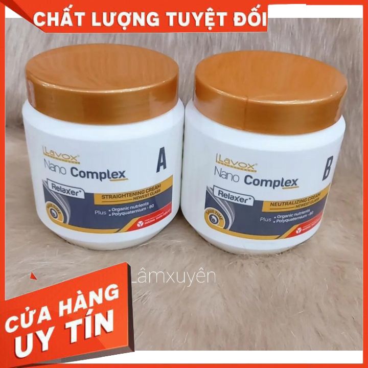 THUỐC DUỖI TÓC LAVOX NANO CHO TÓC YẾU 150 ML×2