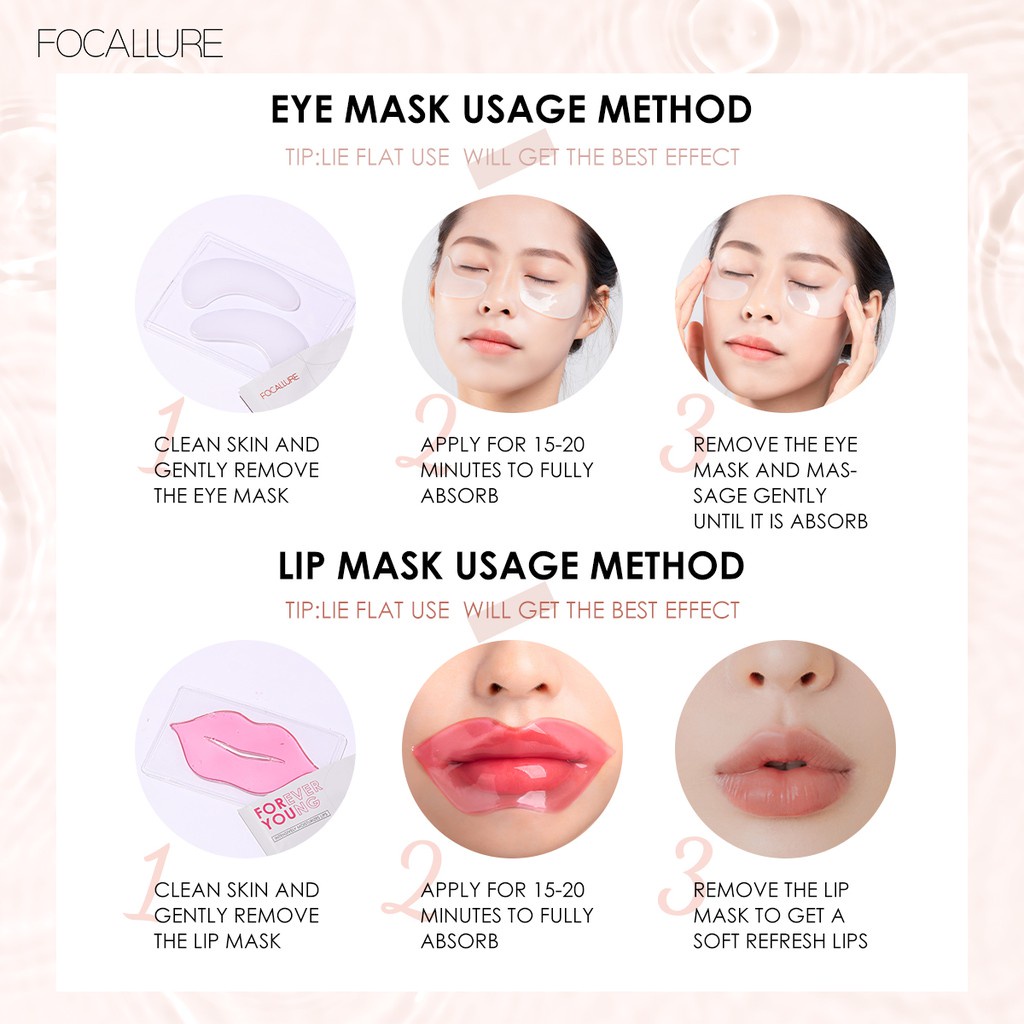 [FOCALLURE] Mặt nạ mắt môi Focallure Forever Young 8g