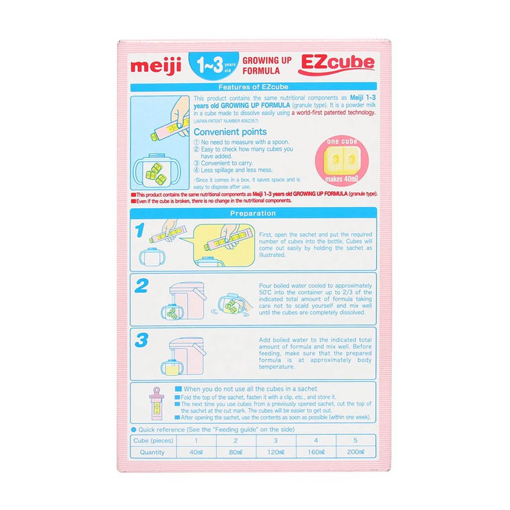 SỮA MEIJI THANH INFANT FORMULA 540G/ GROWING UP FORMULA 448G