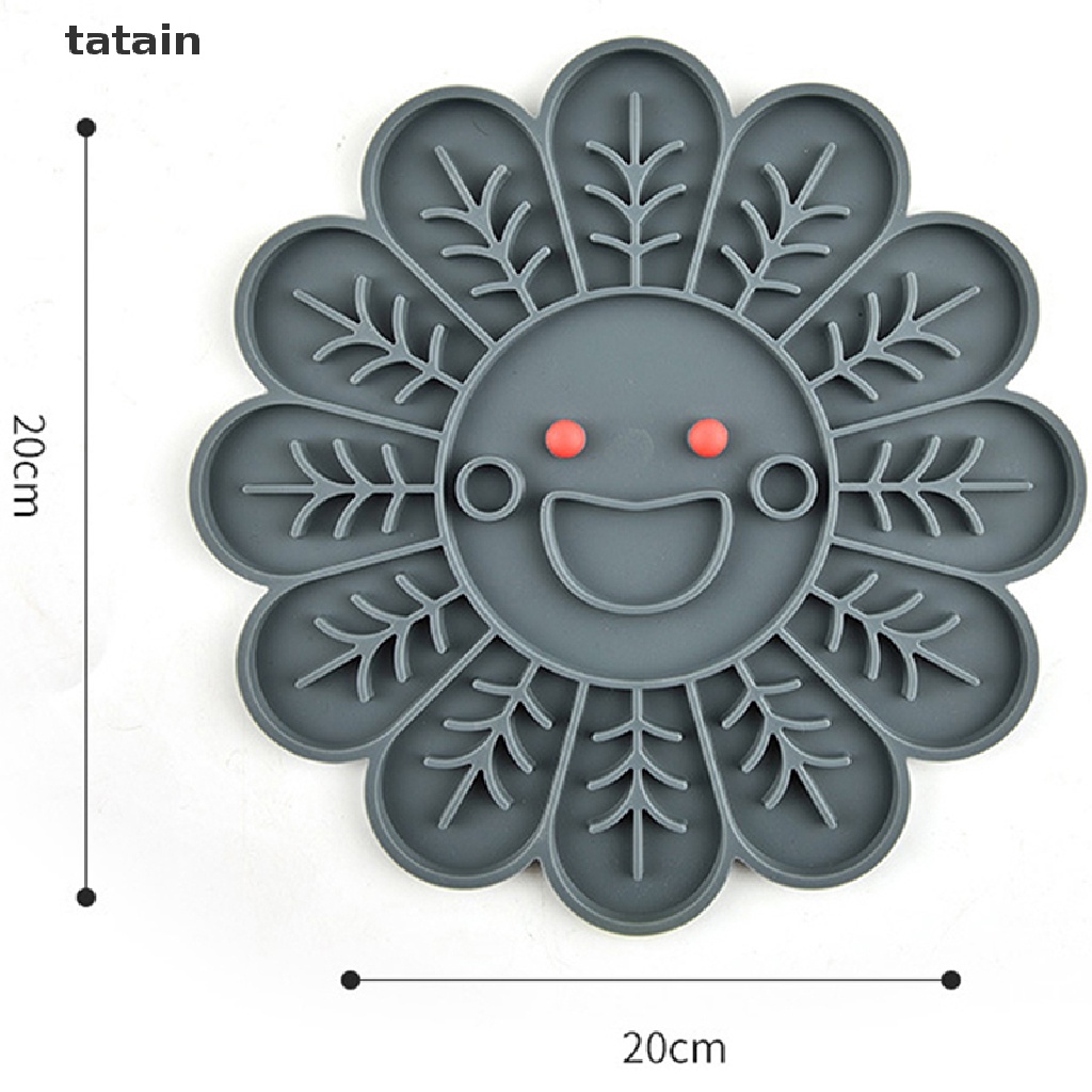 [TAT] Silicone Bowl Dog Lick Mat Slow Feeding Food Bowl For Dogs Cat Treat Feeder CVX